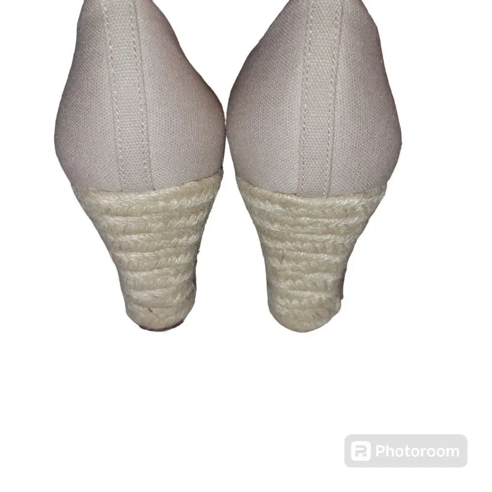 J CREW espadrille wedges size 10